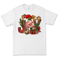 White joy christmas with pig bbs Premium Tee - BundleAndBundleShop