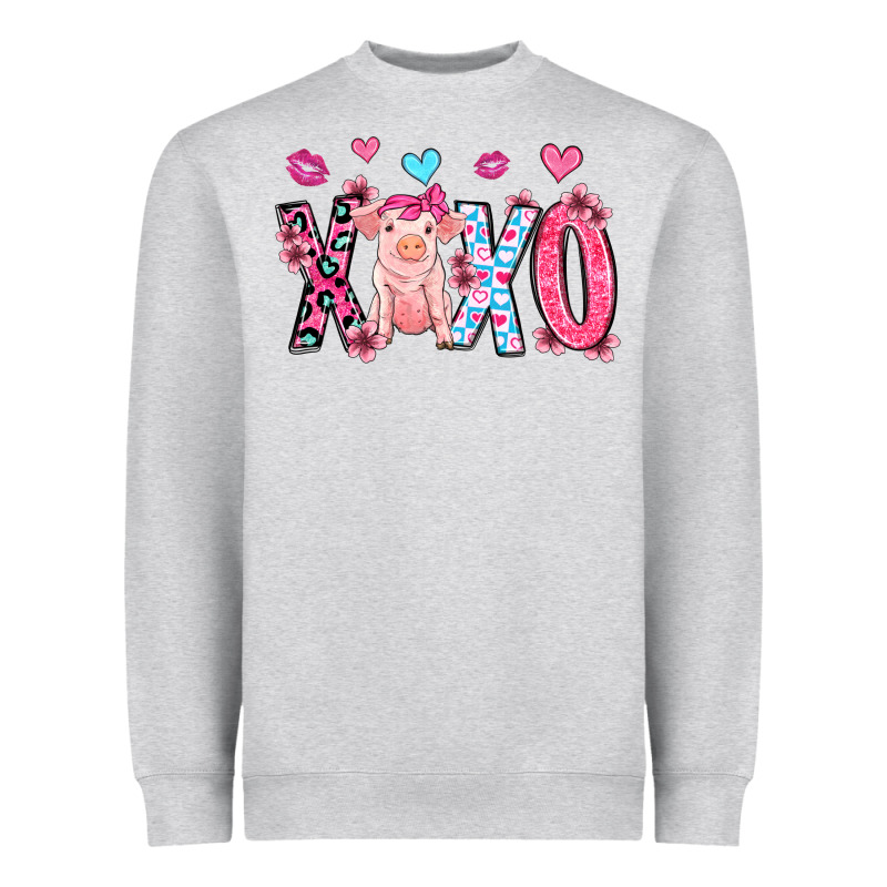Xoxo Pig Olivia Heavyweight Sweatshirt by OliviaCreatesArt | Teevron