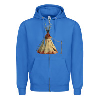 True Royal teepe tipi Zipper Hoodie - FaDigitalArtStudio