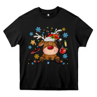 Black christmas deer school Heavy Core Tee - MaliasSmallBusiness