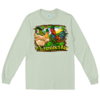Matcha It's St. Patrick's Day Rooster And Chicken Long Sleeve Tee - RanaPortraitStore