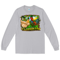 Moon Dust It's St. Patrick's Day Rooster And Chicken Long Sleeve Tee - RanaPortraitStore