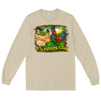 Mushroom It's St. Patrick's Day Rooster And Chicken Long Sleeve Tee - RanaPortraitStore