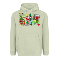 Matcha Christmas tequila Heavyweight Hoodie - CowhideDigitalArt