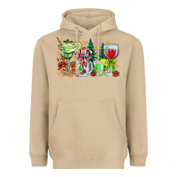 Mushroom Christmas tequila Heavyweight Hoodie - CowhideDigitalArt