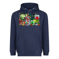 Navy Christmas tequila Heavyweight Hoodie - CowhideDigitalArt