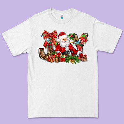 Joy Christmas With Santa Bbs Premium Tee Designed By Bundleandbundleshop