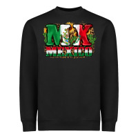 Black MX Mexico Heavyweight Sweatshirt - FaDigitalArtStudio