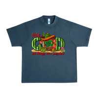 Midnight Navy With God All Things Are Possible Mexico Urban Heavy Tee - texasbilliewilder