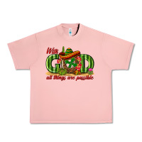 Salmon With God All Things Are Possible Mexico Urban Heavy Tee - texasbilliewilder