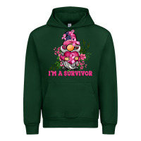 Forest Green i'm a survivor gnome Urban Hoodie - BarkalooDesign