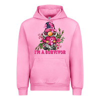 Fuchsia Pink i'm a survivor gnome Urban Hoodie - BarkalooDesign