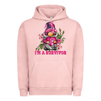 Pigment Salmon i'm a survivor gnome Urban Hoodie - BarkalooDesign