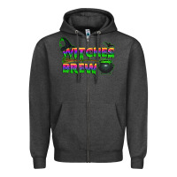 Charcoal Heather witches brew Zipper Hoodie - BundleAndBundleShop