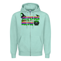 Seafoam witches brew Zipper Hoodie - BundleAndBundleShop