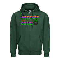 Sports Green witches brew Zipper Hoodie - BundleAndBundleShop