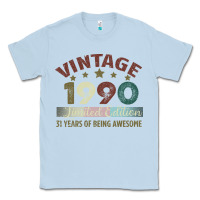 Dusty Blue Vintage 1990 Limited Edition 31 Years Of Being Awesome Classic Tee - Bettercallsaul