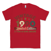 Red Vintage 1990 Limited Edition 31 Years Of Being Awesome Classic Tee - Bettercallsaul