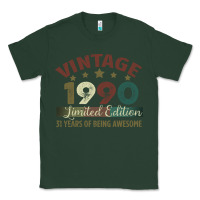 Sports Green Vintage 1990 Limited Edition 31 Years Of Being Awesome Classic Tee - Bettercallsaul