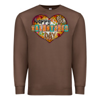 Chestnut Happy Valentınes Day Premium Sweatshirt - CowhideDigitalArt