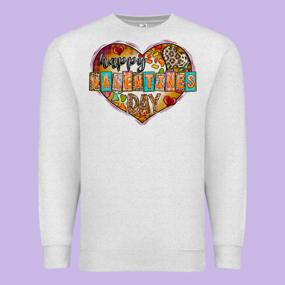 Happy Valentınes Day Premium Sweatshirt Designed By Cowhidedigitalart