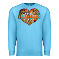 Ocean Blue Happy Valentınes Day Premium Sweatshirt - CowhideDigitalArt