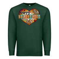 Sports Green Happy Valentınes Day Premium Sweatshirt - CowhideDigitalArt