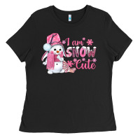 Black i am snow cute pink bbs Ladies Tee - BundleAndBundleShop