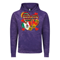 Cloud Purple Mexican Hearts Vintage Hoodie - texasbilliewilder