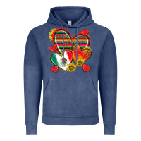 Vintage Denim Mexican Hearts Vintage Hoodie - texasbilliewilder