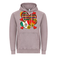 Vintage Zinc Mexican Hearts Vintage Hoodie - texasbilliewilder