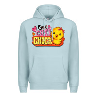 Blue Mist one cute chick Premium Hoodie - FaDigitalArtStudio