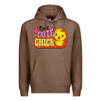 Chestnut one cute chick Premium Hoodie - FaDigitalArtStudio