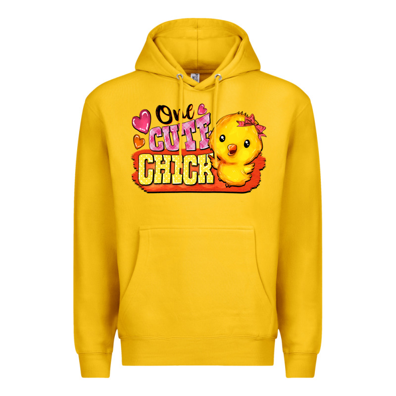 One Cute Chick Premium Hoodie by FaDigitalArtStudio | Teevron