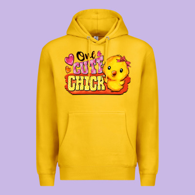 One Cute Chick Premium Hoodie Designed By Fadigitalartstudio
