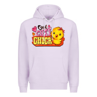 Lilac one cute chick Premium Hoodie - FaDigitalArtStudio