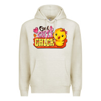 Oatmeal Heather one cute chick Premium Hoodie - FaDigitalArtStudio