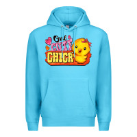 Ocean Blue one cute chick Premium Hoodie - FaDigitalArtStudio