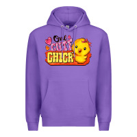 Purple one cute chick Premium Hoodie - FaDigitalArtStudio
