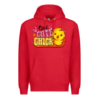Red one cute chick Premium Hoodie - FaDigitalArtStudio