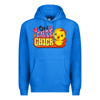 True Royal one cute chick Premium Hoodie - FaDigitalArtStudio