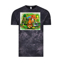 Cloud Black st patricks day gnomies with truck Vintage Tee - NancyCooperArtShop