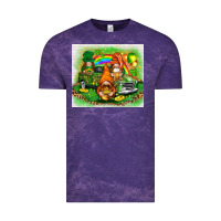 Cloud Purple st patricks day gnomies with truck Vintage Tee - NancyCooperArtShop