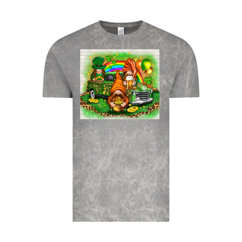 St Patricks Day Gnomies With Truck Vintage Tee by NancyCooperArtShop | Teevron