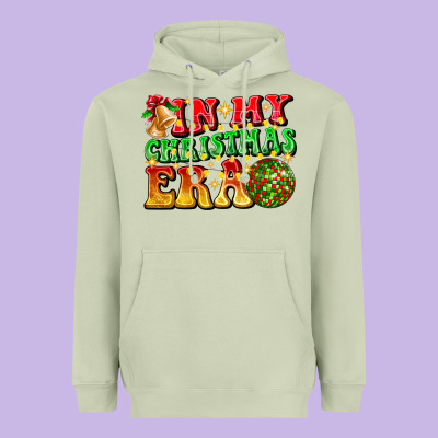 Inmy Christmas Era Heavyweight Hoodie Designed By Cowhidedigitalart
