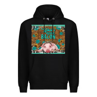 Black whats shakin bacon baby pig Premium Hoodie - RanaPortraitStore