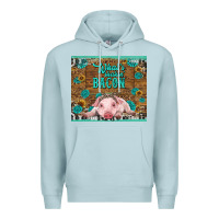 Blue Mist whats shakin bacon baby pig Premium Hoodie - RanaPortraitStore