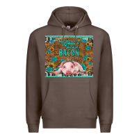 Coffee whats shakin bacon baby pig Premium Hoodie - RanaPortraitStore