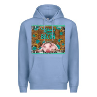 Colony Blue whats shakin bacon baby pig Premium Hoodie - RanaPortraitStore
