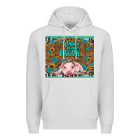 Dove Grey whats shakin bacon baby pig Premium Hoodie - RanaPortraitStore